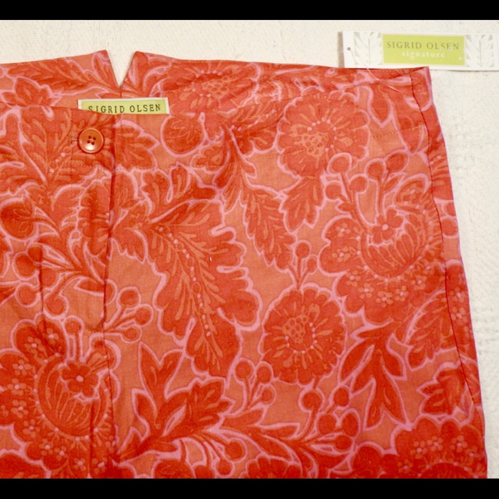 Sigrid Olsen size 16 linen blend pants NWT